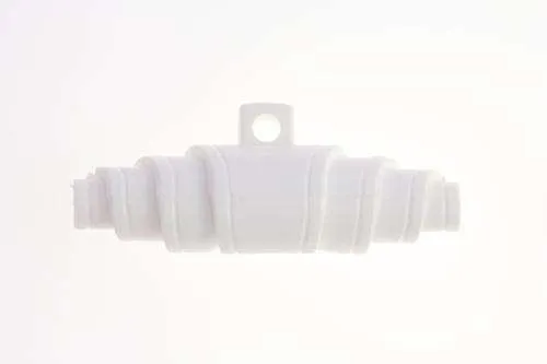 Knebelknopf Hörnchen Weiß 40 mm – Kunststoffknopf K-78