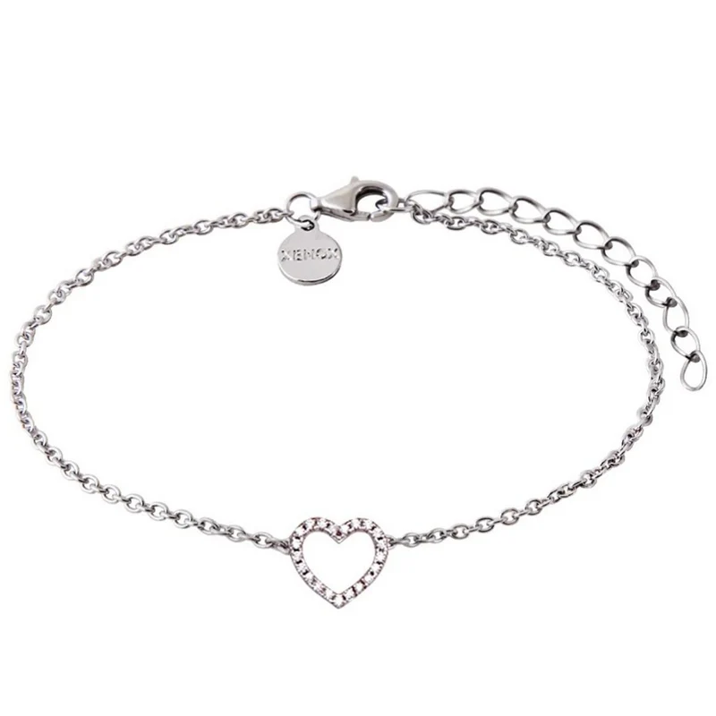 XENOX Damen Armband Herz Silber XS2784