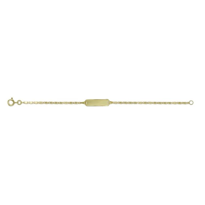 Kinder ID-Armband mit Gravurplatte Gold 801.604.14