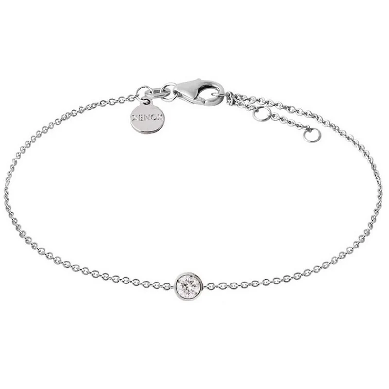 Xenox Damen Armband Silver Circle Karrekette XS7320
