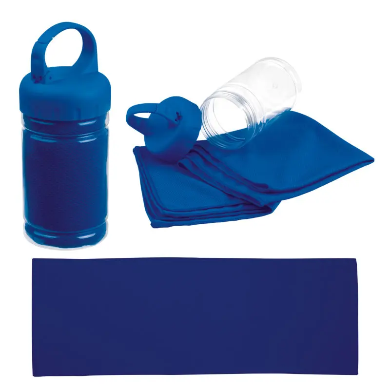 Sporty Fitnesshandtuch - Blau: Weich, Saugfähig, Perfekt für Sport & Training