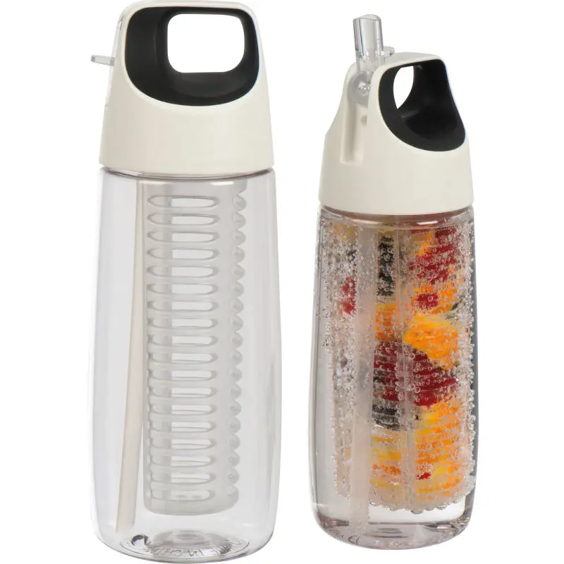 Sóller Tritan Infusertrinkflasche, 700 ml, Weiß, Leicht & Langlebig