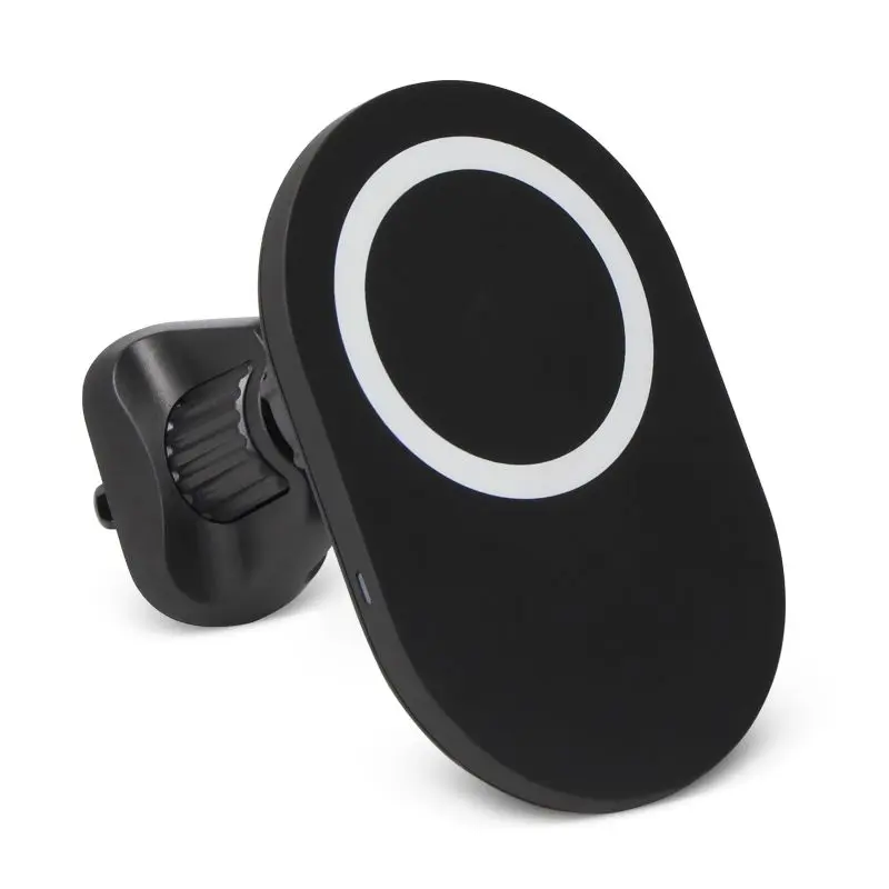 Schwarzer 15W R-ABS Wireless Auto-Schnelllader