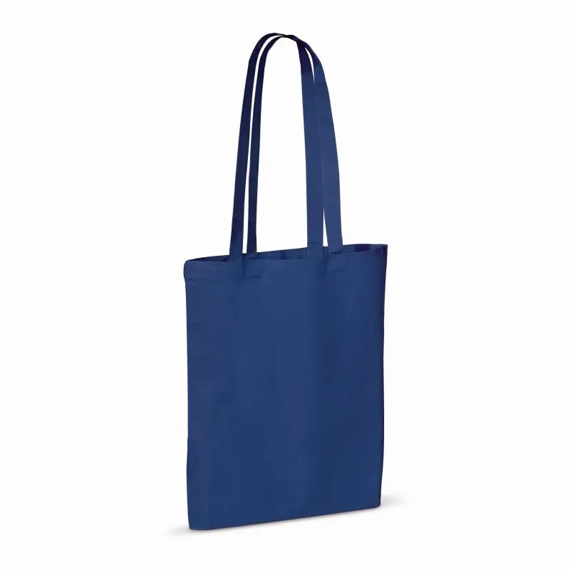 Blau Recycelte Baumwolltasche 140g/m², 38x42 cm, Ökologisch & Robust