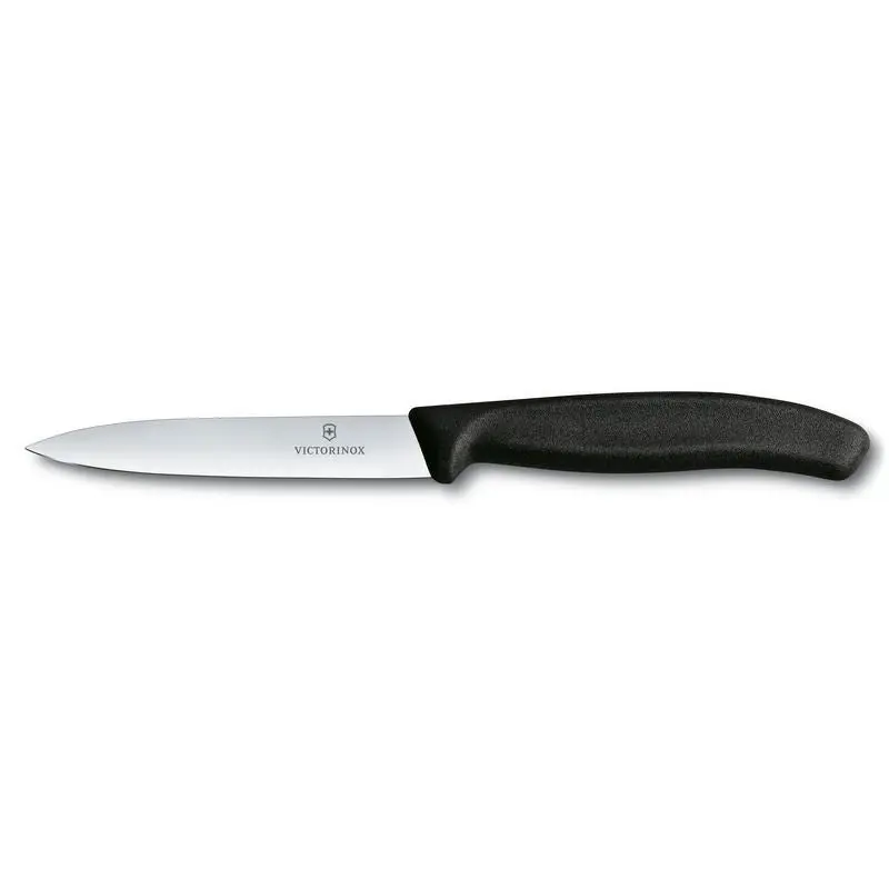 Schwarzes Präzisions-Gemüsemesser, 10cm Klinge