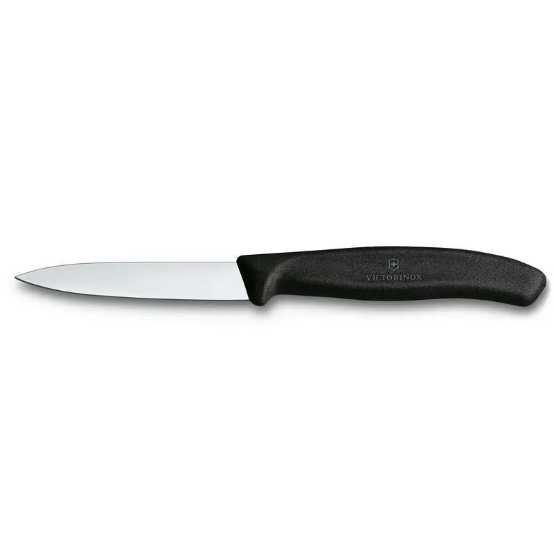 Kompaktes Schwarzes Gemüsemesser, 8cm Klinge