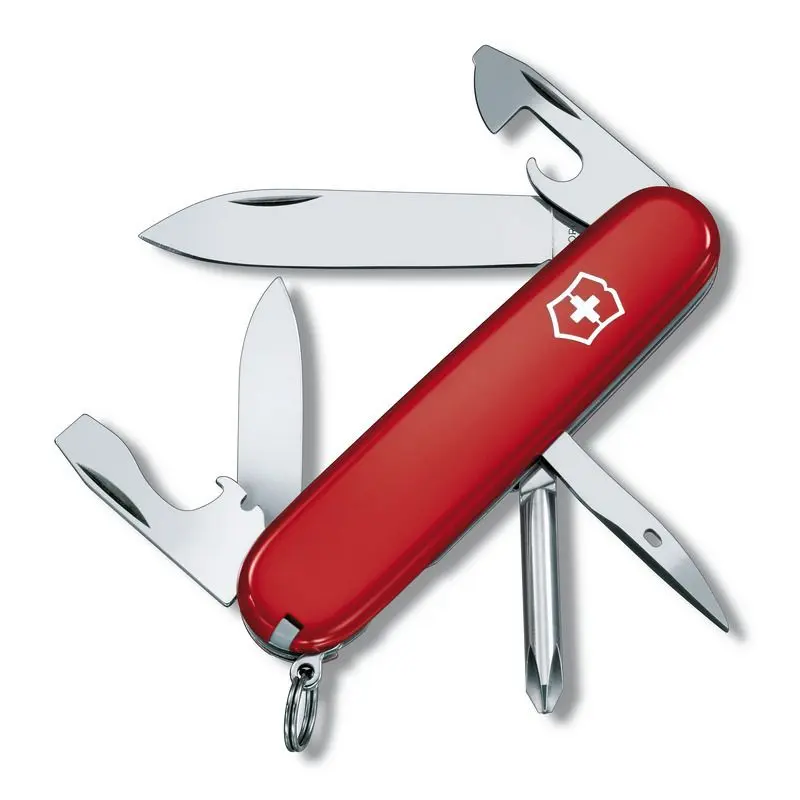 TINKER Schweizer Taschenmesser: Rot, Vielseitig, Robust für Alltag und Outdoor