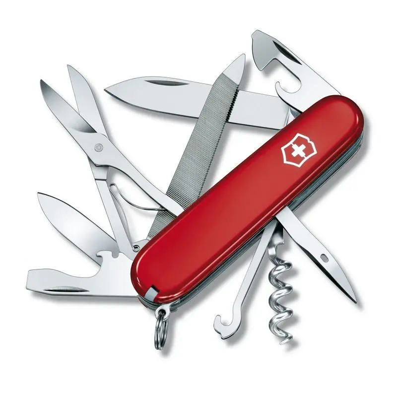 MOUNTAINEER Schweizer Taschenmesser: Rot, Vielseitig, Robust für Outdoor-Abenteuer