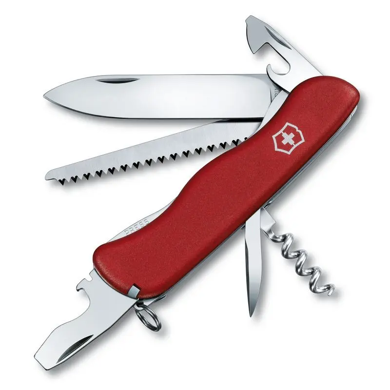 FORESTER Schweizer Taschenmesser: Rot, Multifunktional, Robust für Outdoor-Abenteuer