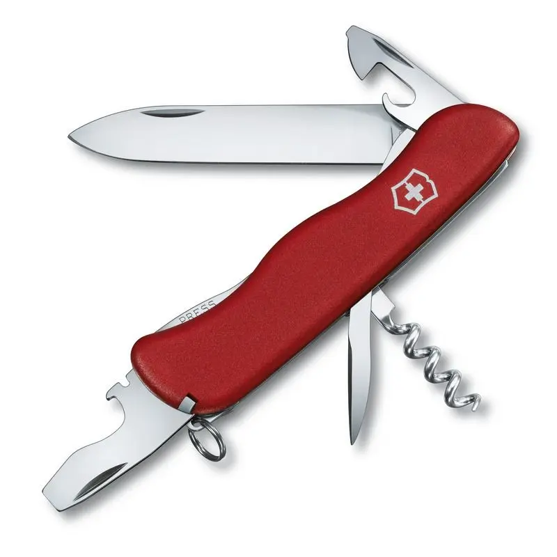 PICKNICKER Schweizer Taschenmesser: Rot, Vielseitig, Praktisch für Outdoor und Picknick