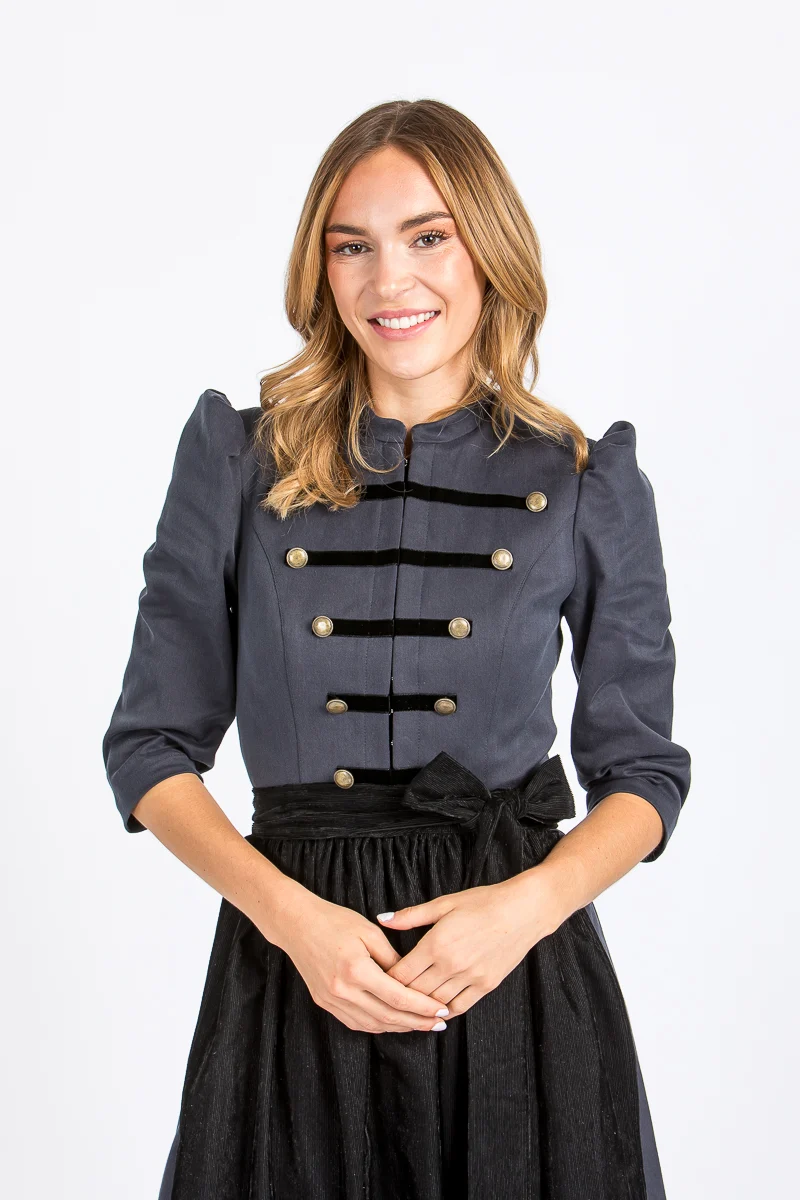Almliebe Ärmeldirndl Leona blau
