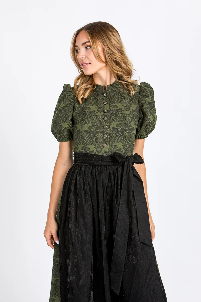 Almliebe Ärmeldirndl Therese khaki