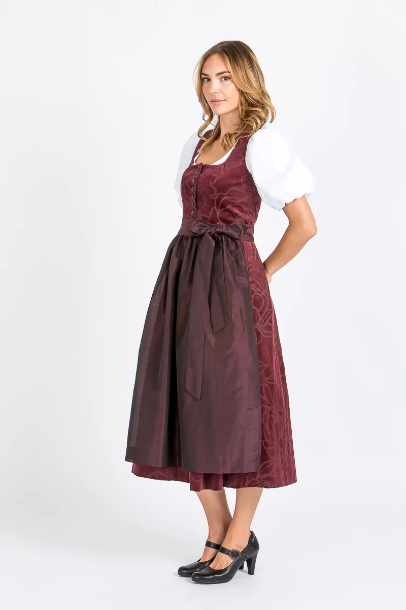 Almliebe Dirndl Loni bordeaux