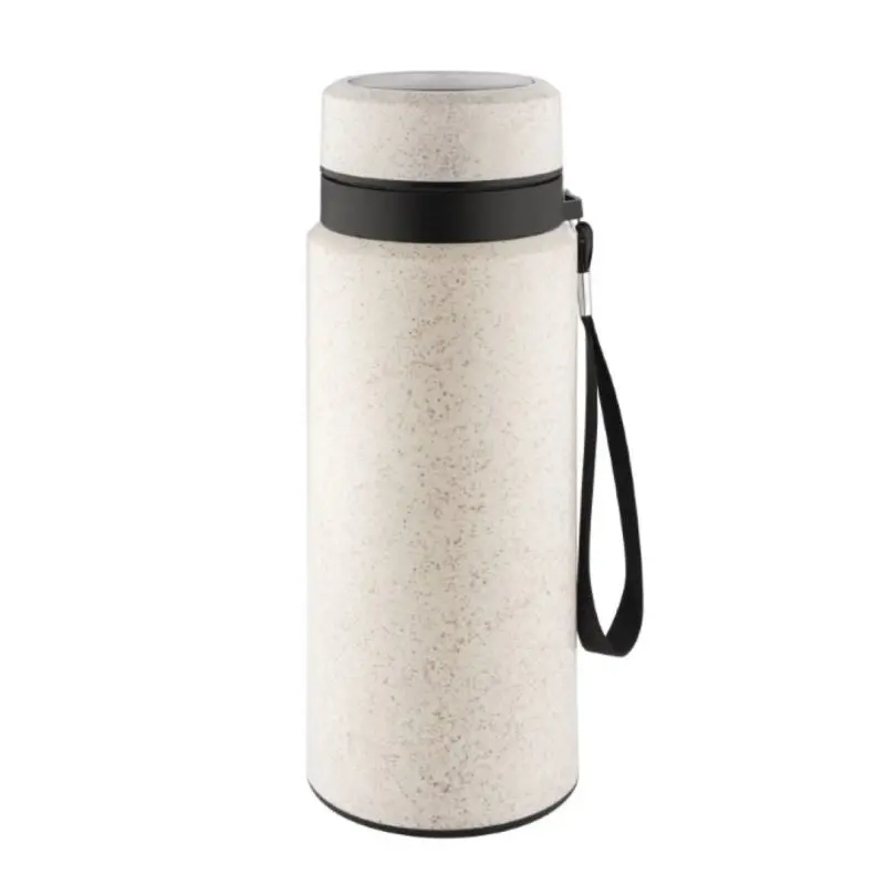 Metmaxx Eco2Go XL Glastrinkflasche 550ml - Beige, Silber, Schwarz