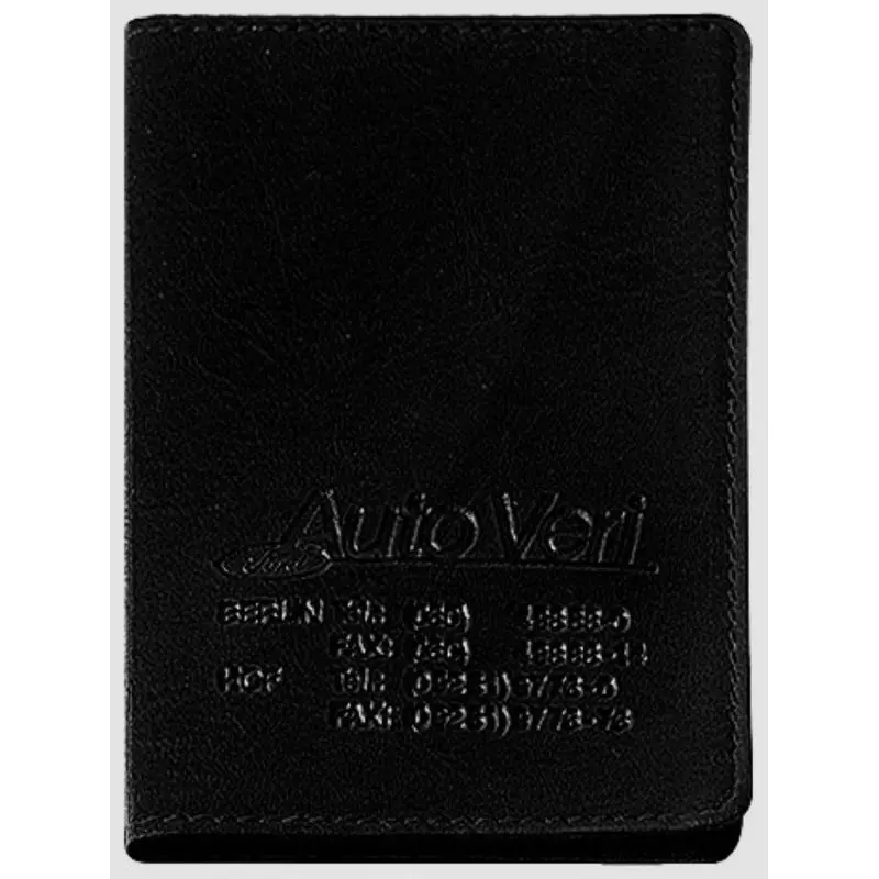CreativDesign LefastoffOffenkantig Ausweistasche schwarz – Stilvoller und praktischer Kartenhalter
