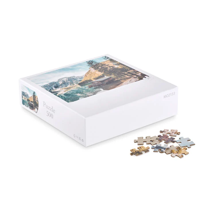 500-teiliges Puzzle mit individuellem Design.