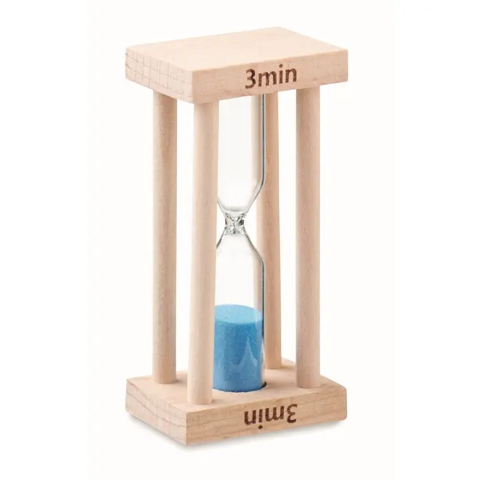 3-Minuten Sanduhr CI aus Holz - Effizient & Dekorativ