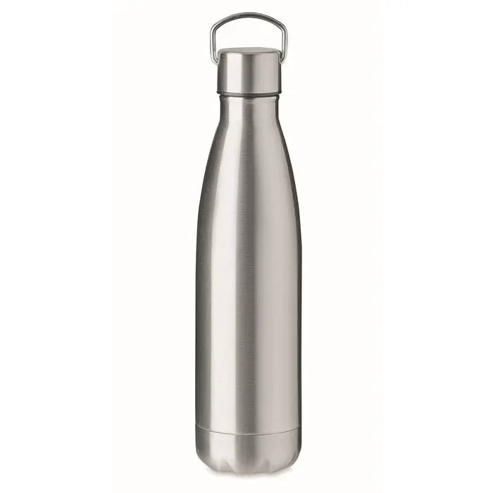Mattsilber ARCTIC 500ml Doppelwand-Isolierflasche, langlebig