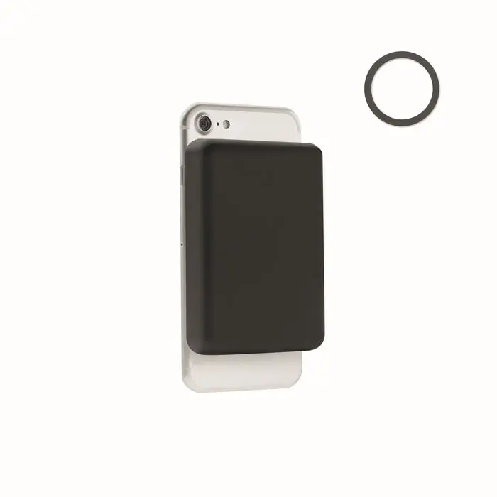DOUBLETIC 15W Powerbank mit integrierter Ladestation - Schwarz