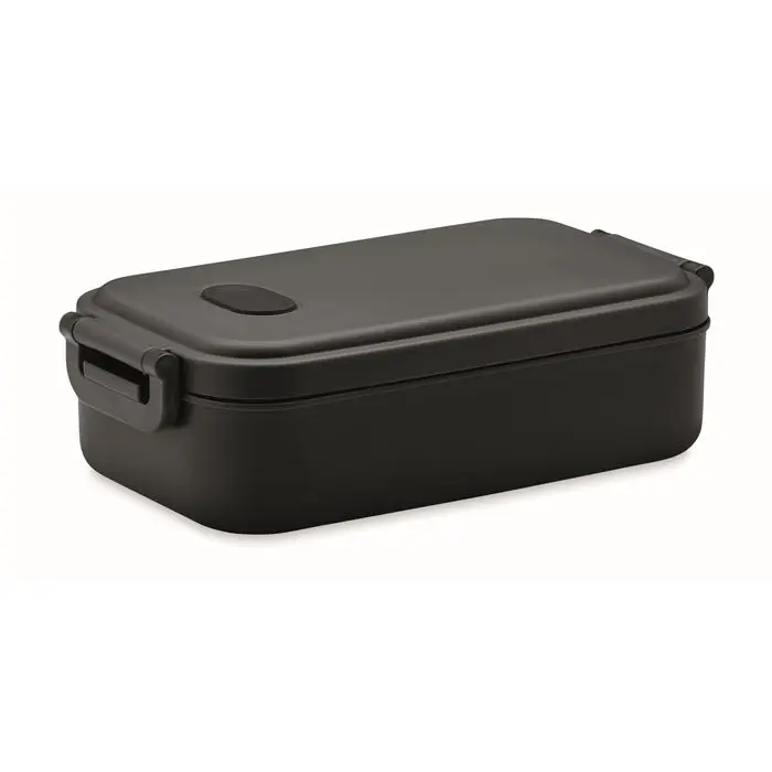 INDUS Recycled PP Lunchbox 800ml in Black - Eco-Friendly, Compact, Durable Meal Container