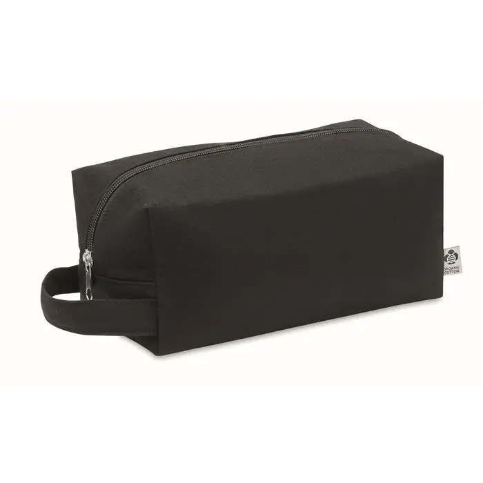 Robuste BIA Kosmetiktasche aus Canvas in Schwarz, 220 g/m² – Elegante Aufbewahrung