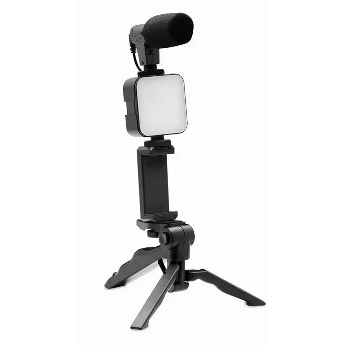 VIDE Smartphone-Video-Set in Schwarz - Professionelle Aufnahmen leicht gemacht