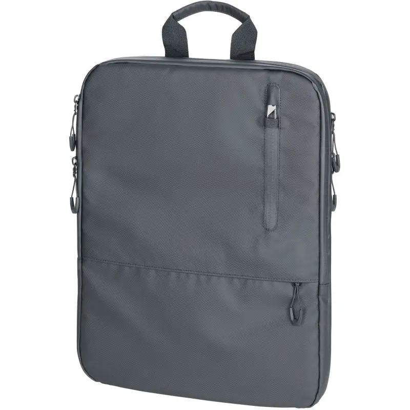Troika BLACK EXPANDABLE Laptop-Rucksack, Erweiterbar, Schwarz