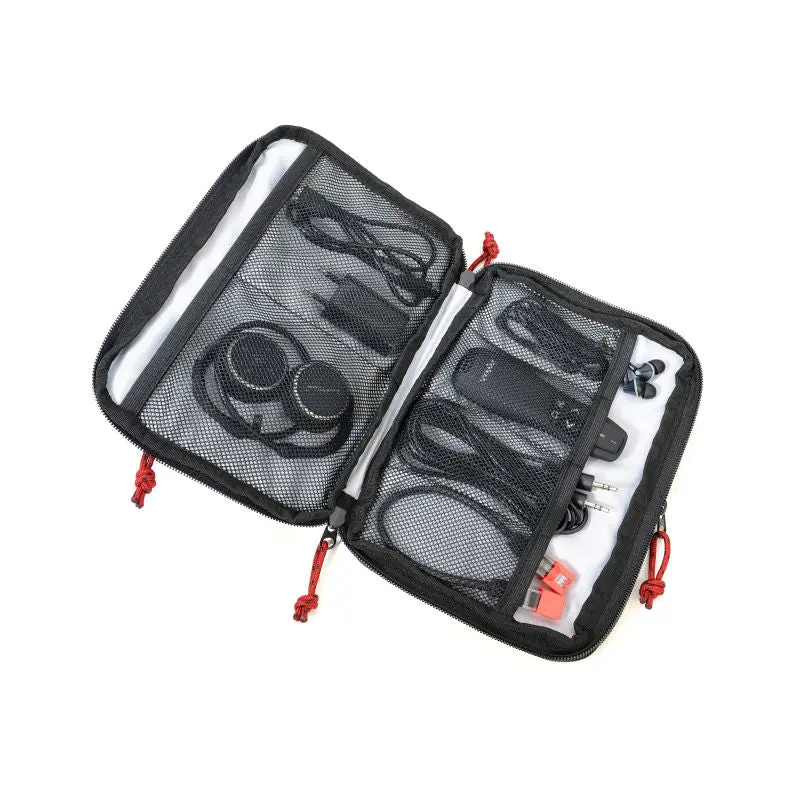 Troika BUSINESS TECH POUCH 2 - Vielseitige Kabeltasche in Grau