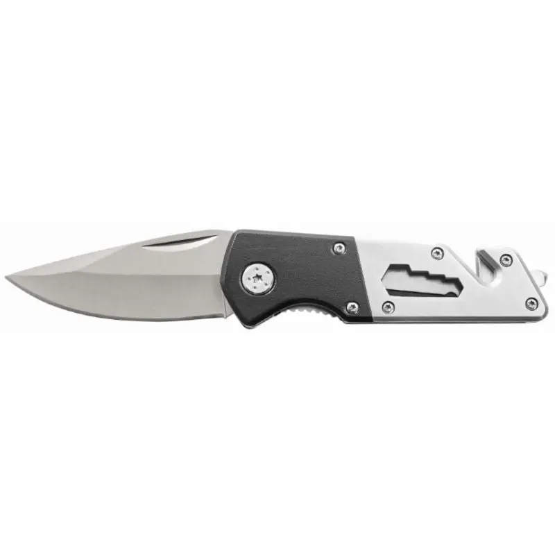 Metmaxx Outdoormesser 'MyTool': Schwarz-Silber, Vielseitig, Robust für Outdoor-Abenteuer
