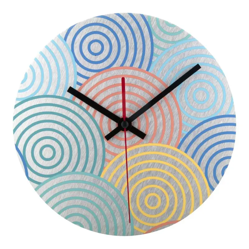 BeTime Alu D Wanduhr, silbernes Design - Eleganz für Jedes Zuhause