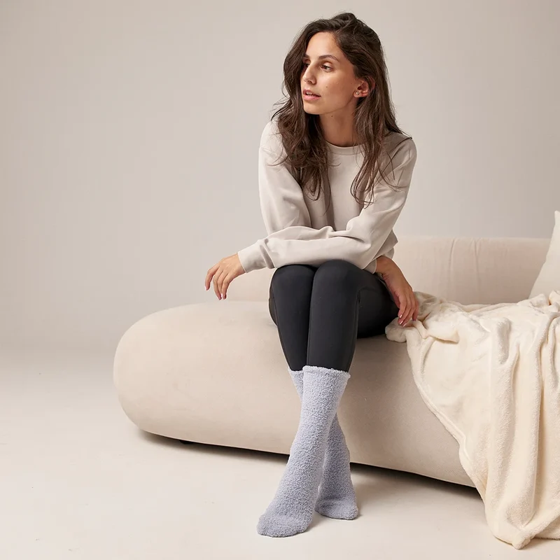 Kuschelsocken | Mix (Braun/Offwhite)