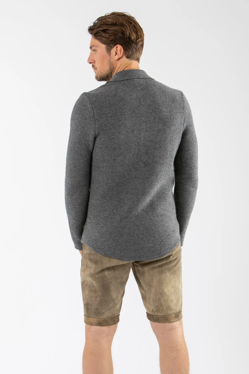 2964 Garmisch Strickhemd grau