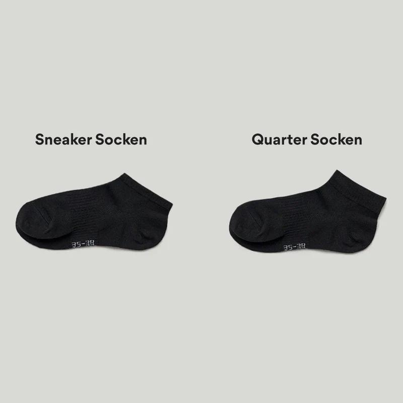Quarter Socken | Schwarz