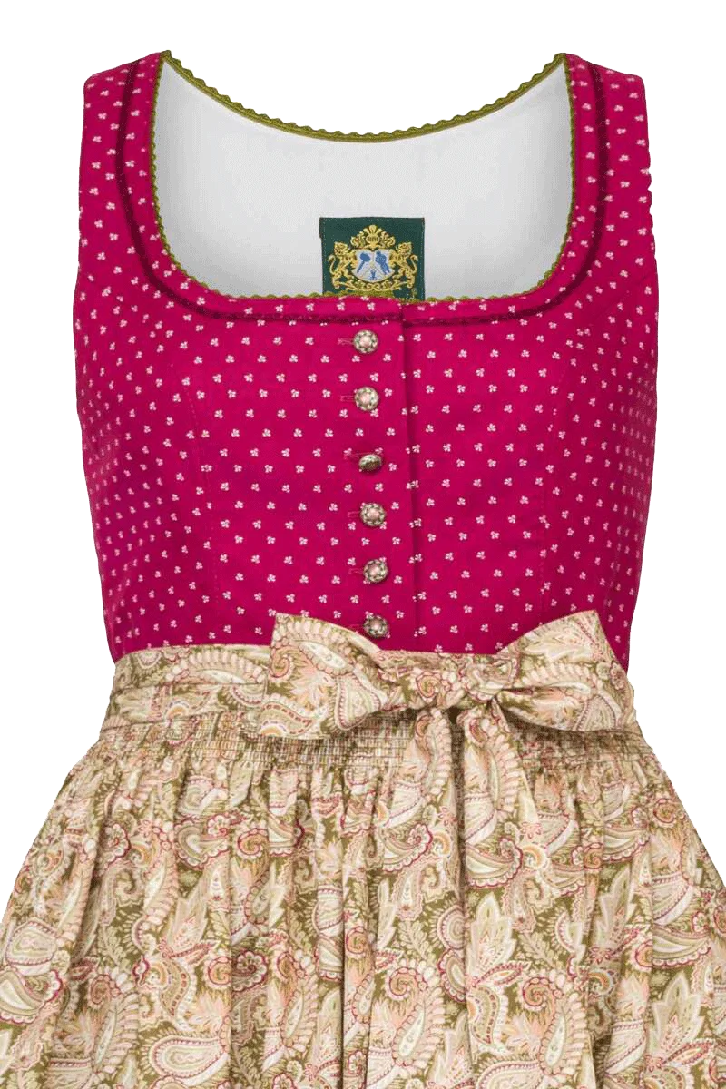 Langes Baumwolldirndl mit Paisleymuster