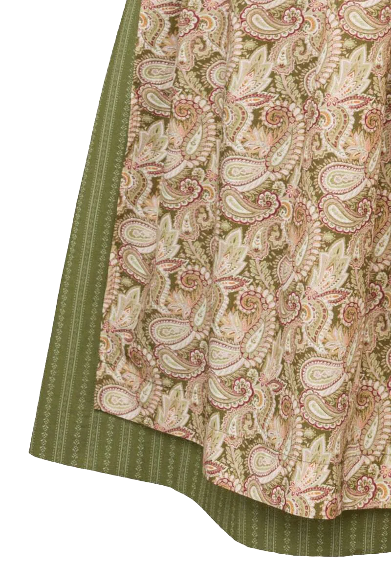 Langes Baumwolldirndl mit Paisleymuster