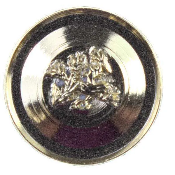 Ösenknopf Goldfarben 15 mm – Kunststoffknopf KGO-6