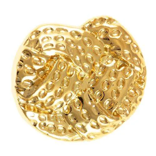 Ösenknopf Knotenoptik Goldfarben – Kunststoffknopf KGO-100