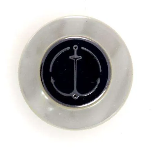 Ösenknopf Anker Schwarz – Kunststoffknopf KN-105