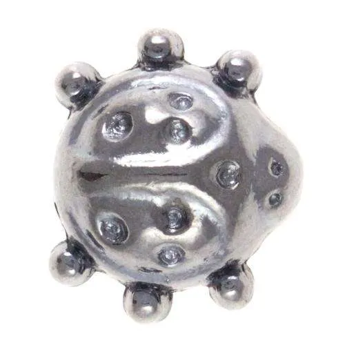Trachtenniete Marienkäfer Silber – NT-15