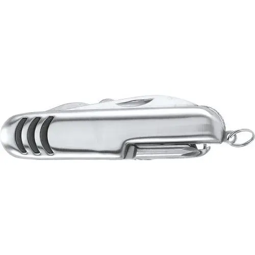 Vielseitiges Klappmesser 'Aiden' aus Edelstahl in Silber - Robust & Elegant