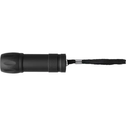 Robuste ABS-Taschenlampe Keira - Schwarz - Strapazierfähig, Leistungsstark und Zuverlässig