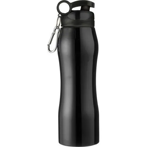 Giovanni Schwarze Edelstahl-Trinkflasche - Elegant & Funktional, 650 ml