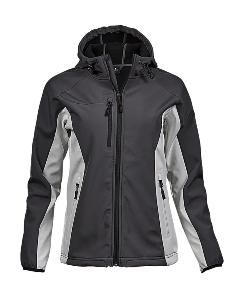 Ladies` Hooded Lightweight Performance Softshell