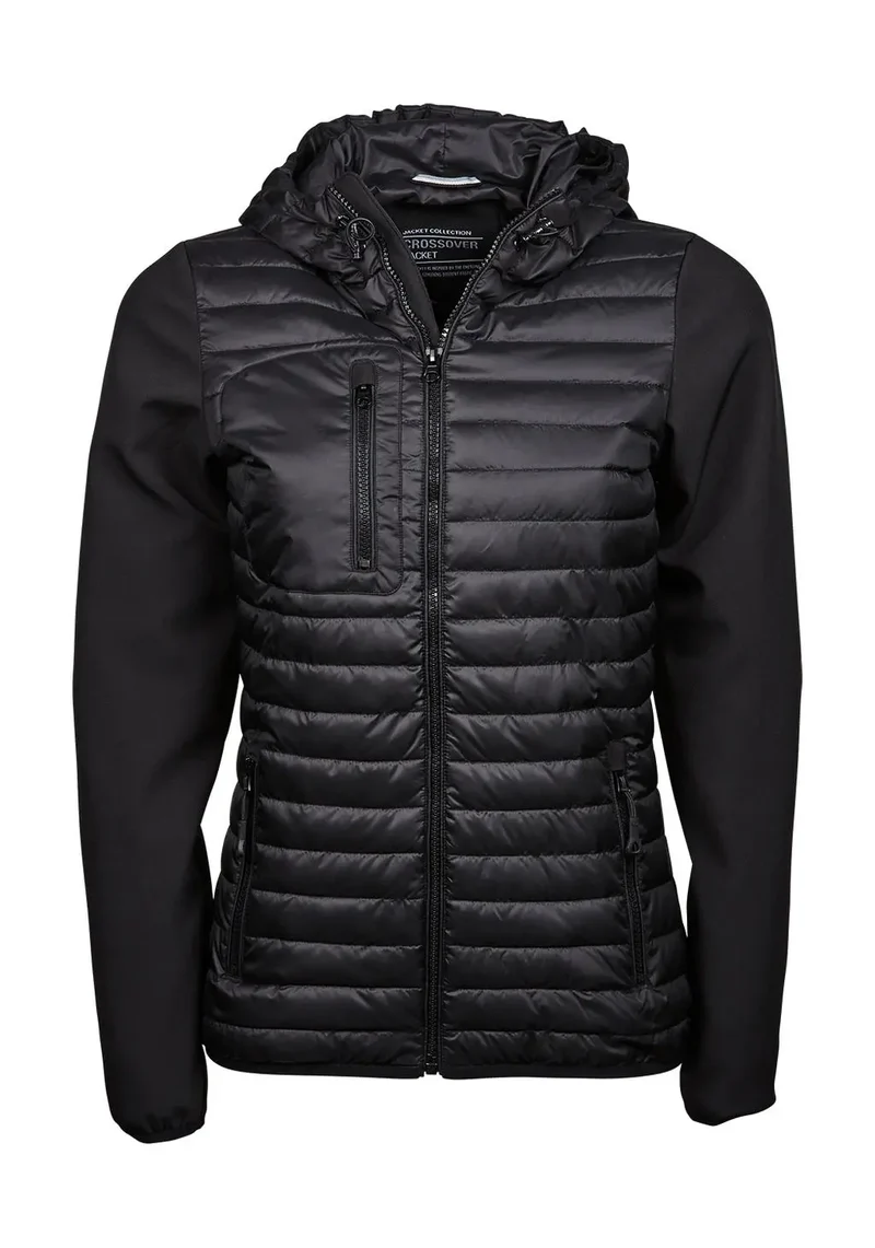 Damen Crossover-Jacke mit Kapuze