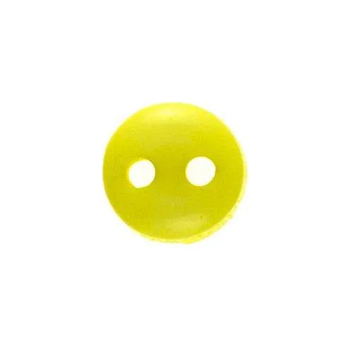 Kinderknopf Puppenknopf Gelb – Kunststoffknopf KP-009