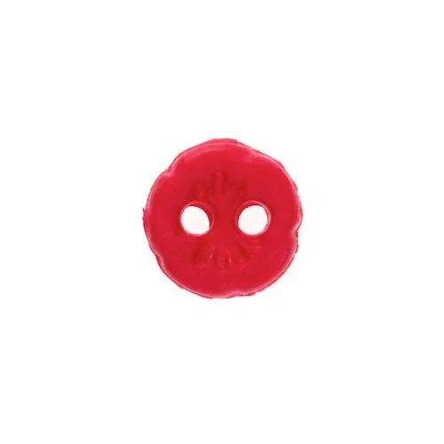 Puppenknopf Rot – Kunststoffknopf KP-001