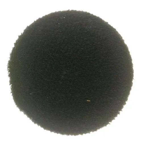 Stoffknopf Samt Schwarz – Stoffbezogener Knopf SFPO-31