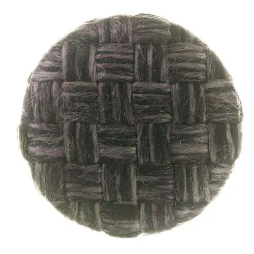 Stoffknopf Grau Leinen-Optik – Stoffbezogener Knopf SFPO-34