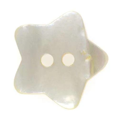 Perlmuttknopf Natur Creme/Natur 2-Loch – PL-19