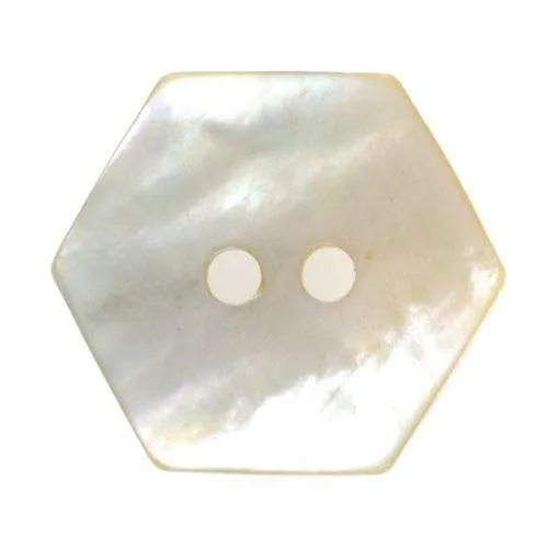 Perlmuttknopf Natur Creme/Natur 2-Loch – PL-17